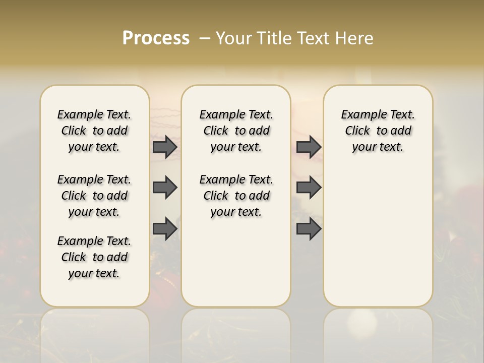 Christmas Decoration Moss Christmas Wreath PowerPoint Template