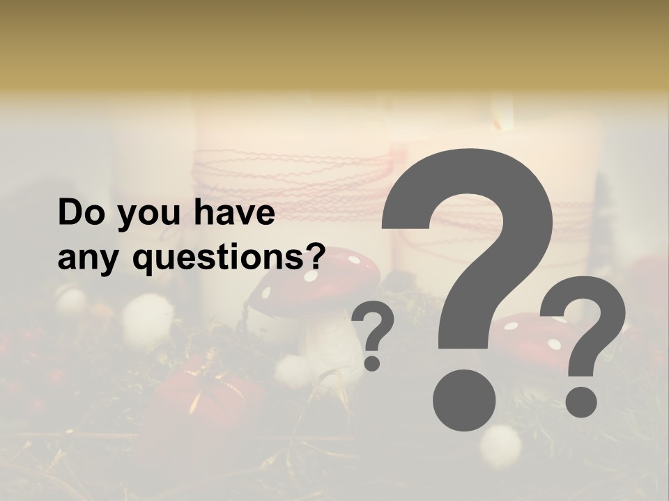 Christmas Decoration Moss Christmas Wreath PowerPoint Template