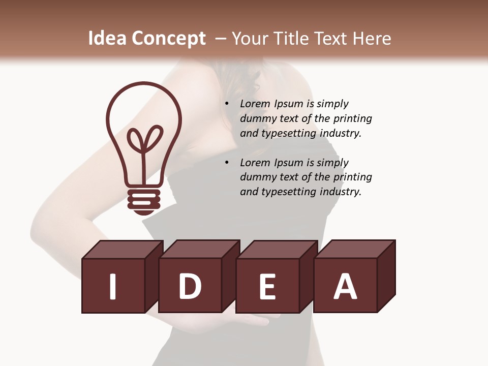 Cloth White Background Black PowerPoint Template