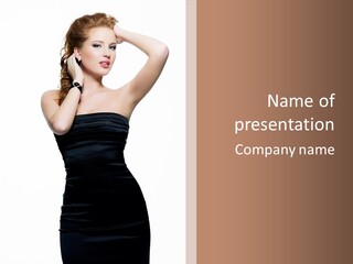 Full Caucasian Looking PowerPoint Template