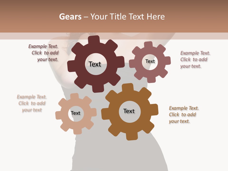 Full Caucasian Looking PowerPoint Template