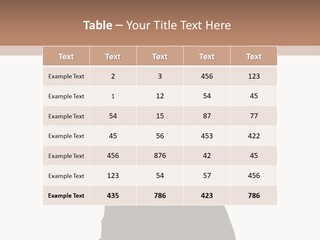 Full Caucasian Looking PowerPoint Template