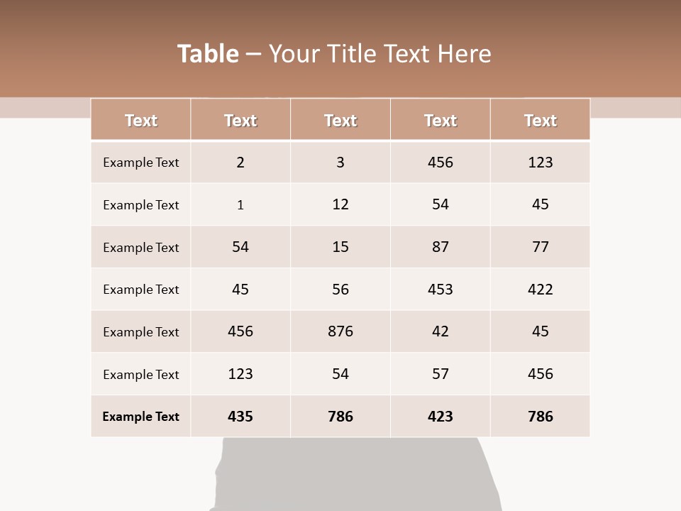 Full Caucasian Looking PowerPoint Template