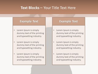 Full Caucasian Looking PowerPoint Template
