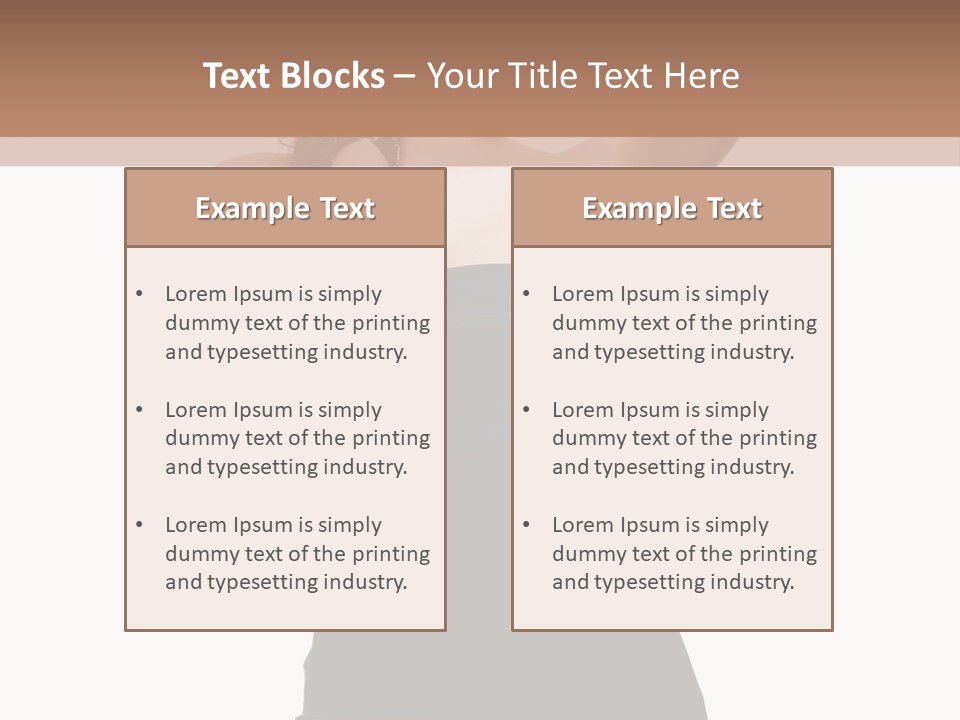 Full Caucasian Looking PowerPoint Template