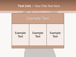 Full Caucasian Looking PowerPoint Template