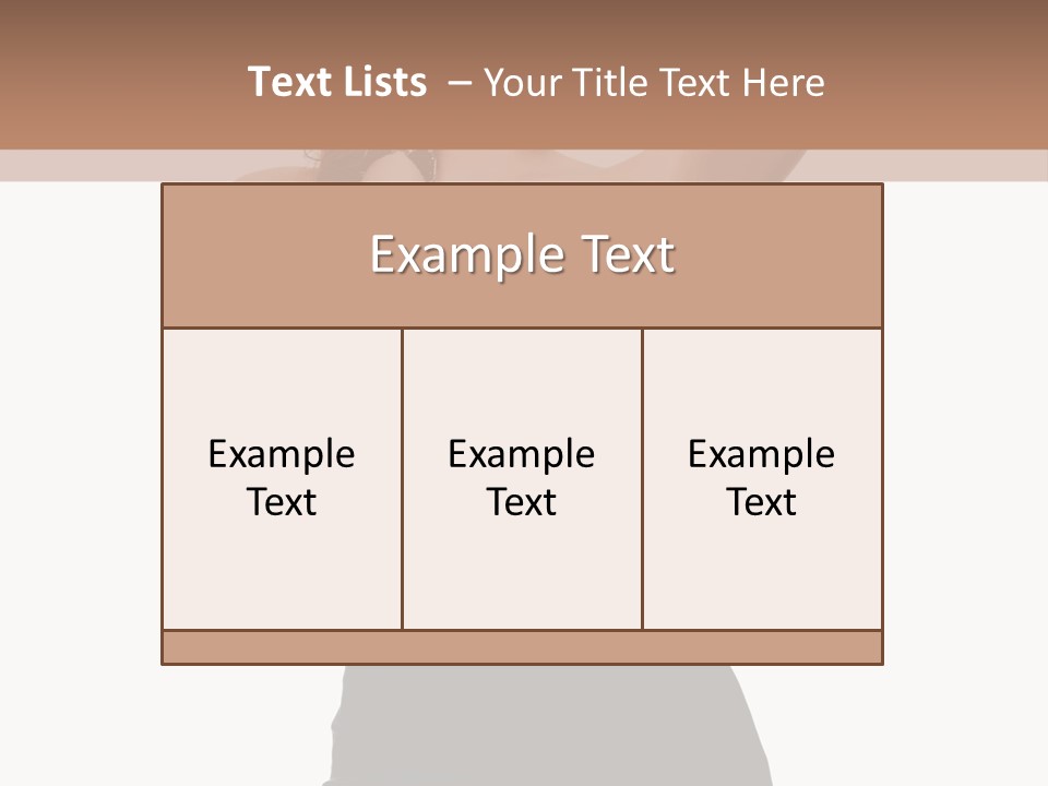 Full Caucasian Looking PowerPoint Template