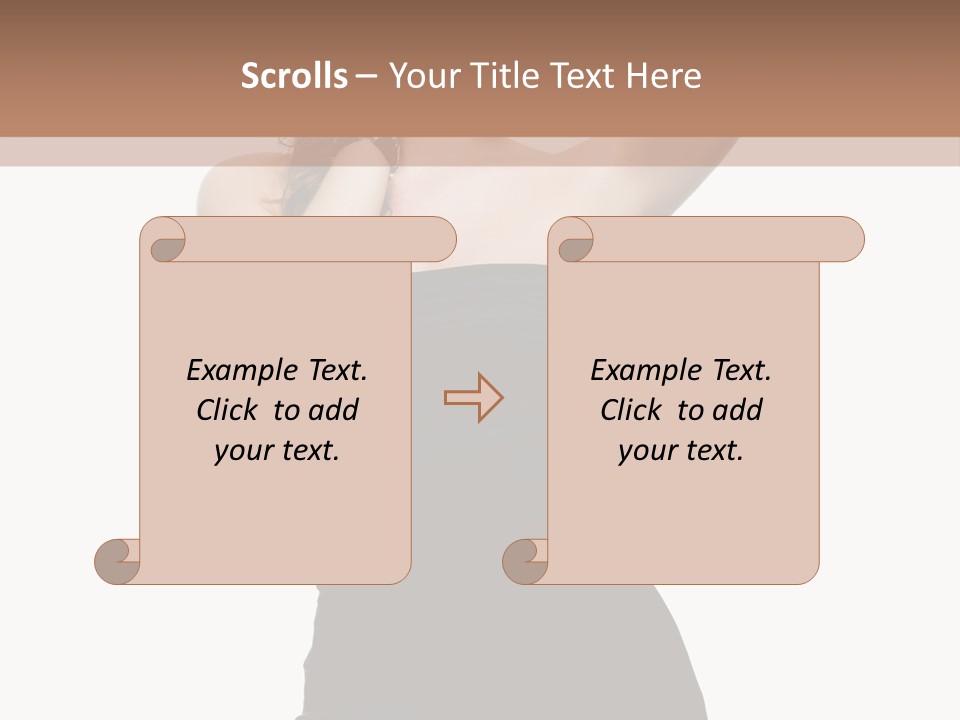 Full Caucasian Looking PowerPoint Template