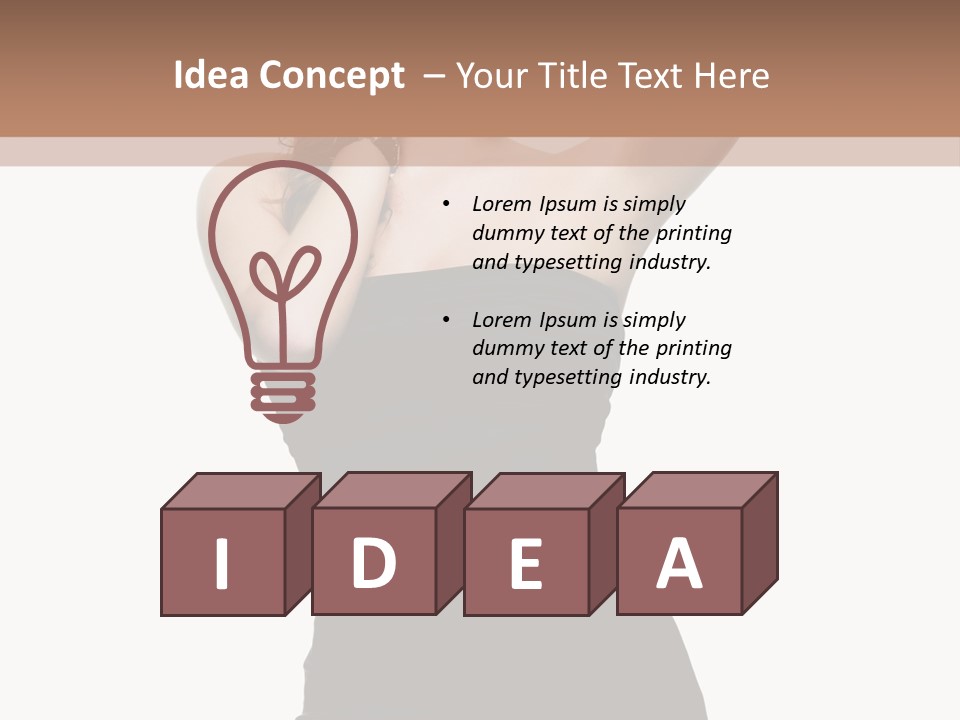 Full Caucasian Looking PowerPoint Template