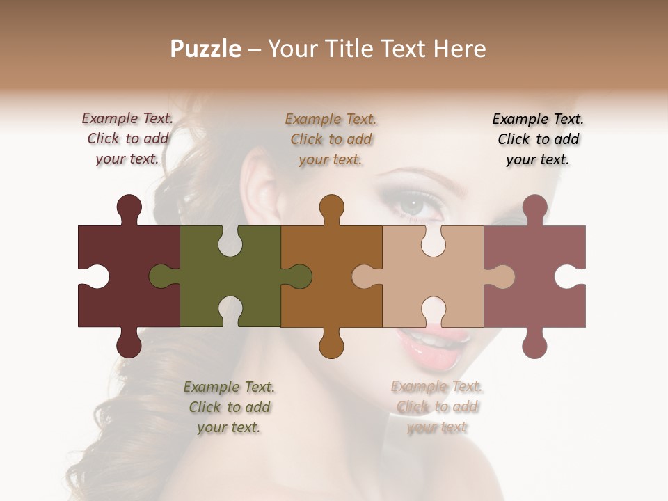 Face Isolated Sexy PowerPoint Template