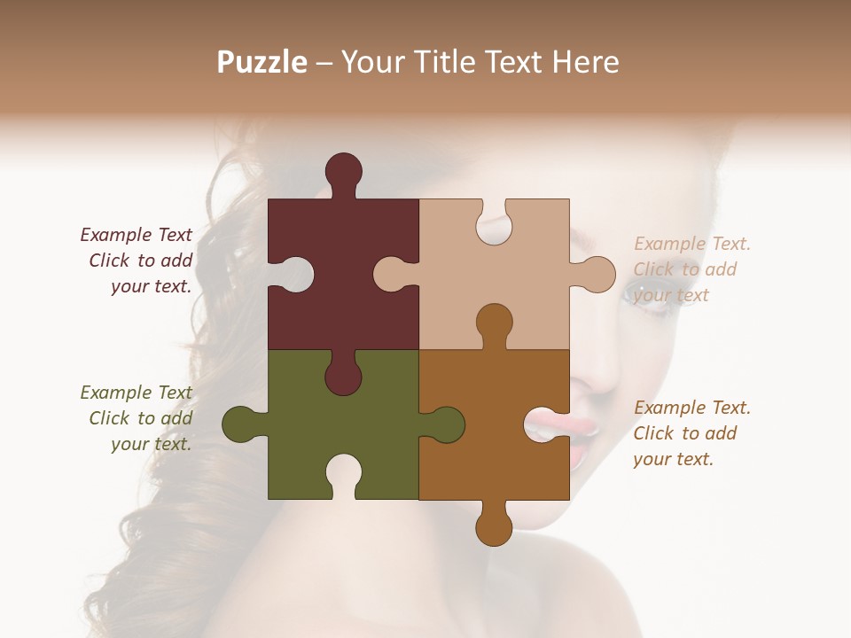 Face Isolated Sexy PowerPoint Template