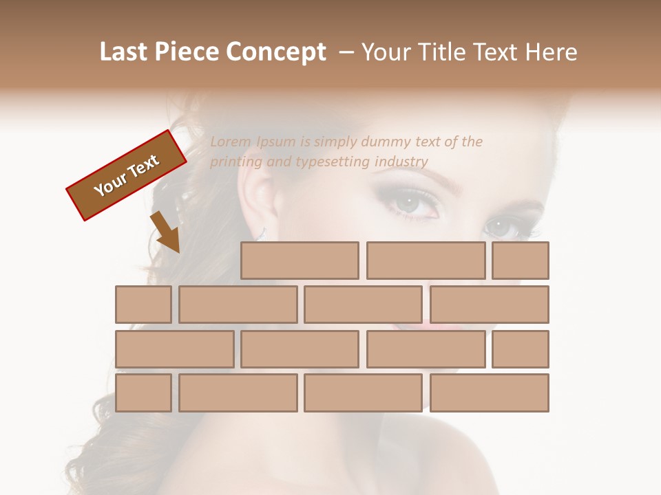 Face Isolated Sexy PowerPoint Template