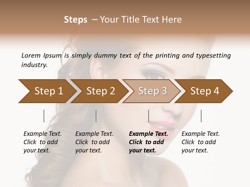 Face Isolated Sexy PowerPoint Template