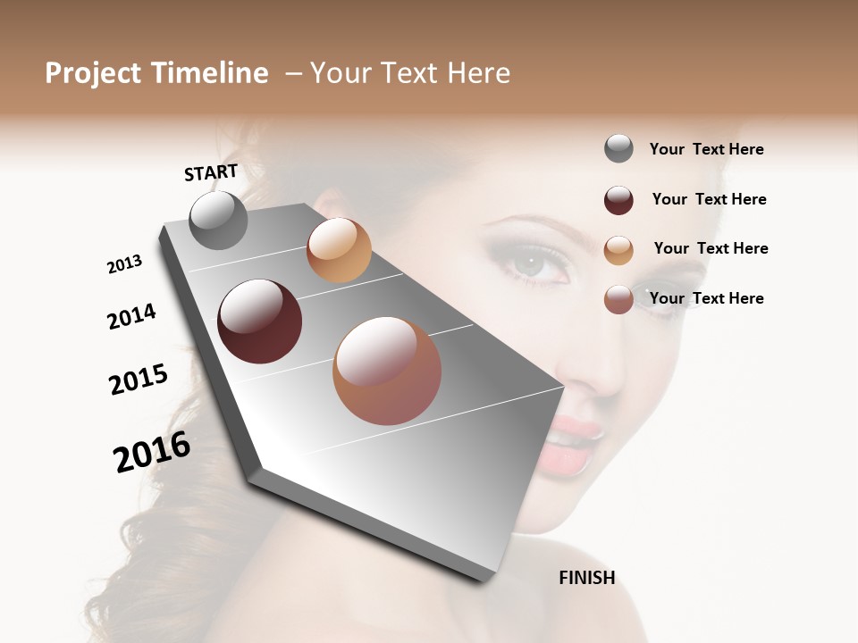 Face Isolated Sexy PowerPoint Template