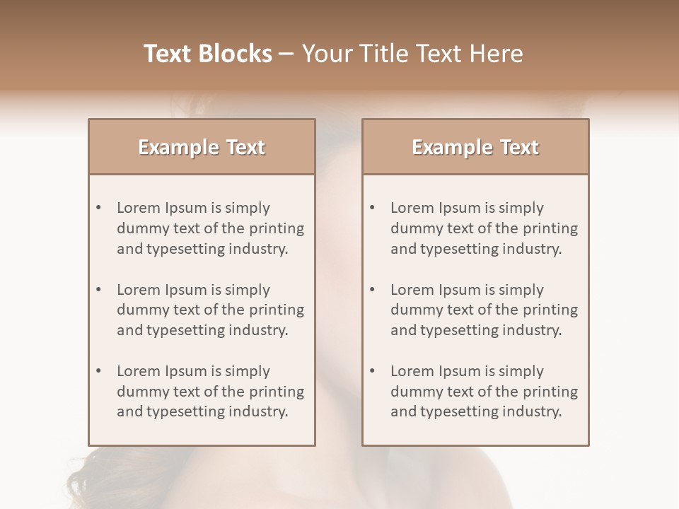 Face Isolated Sexy PowerPoint Template