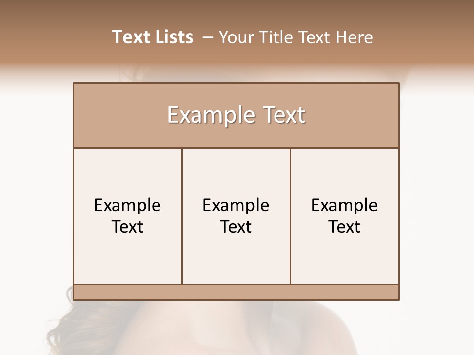Face Isolated Sexy PowerPoint Template