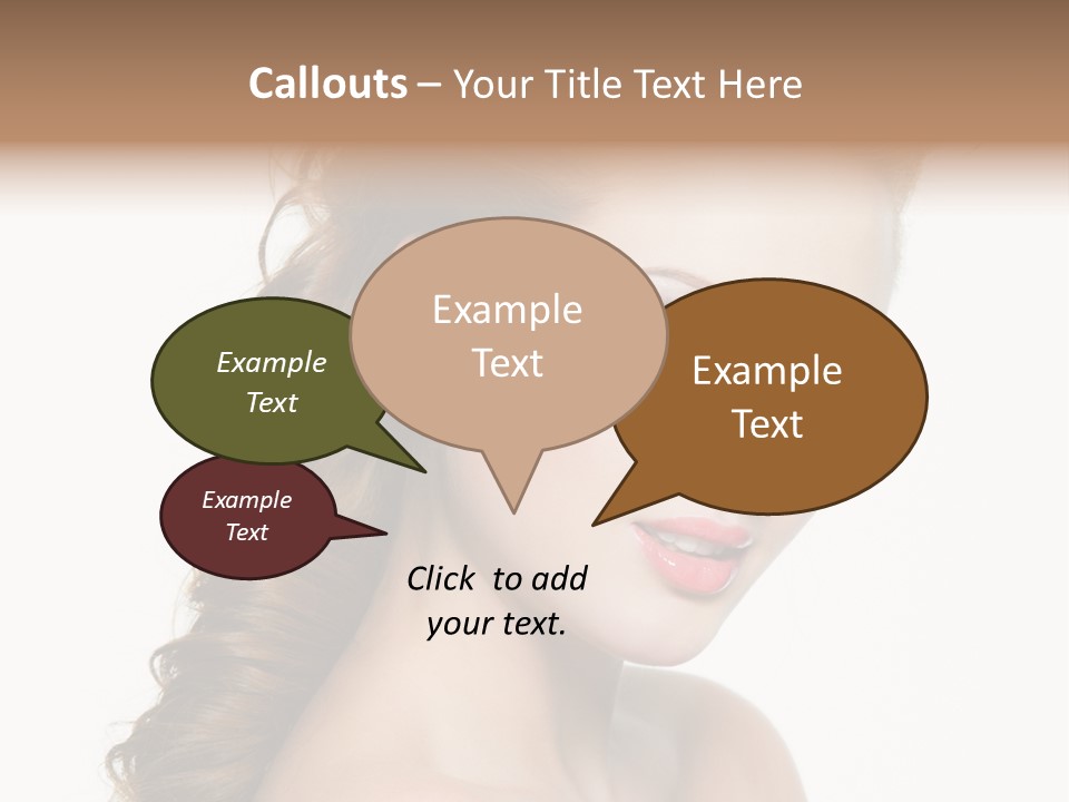 Face Isolated Sexy PowerPoint Template