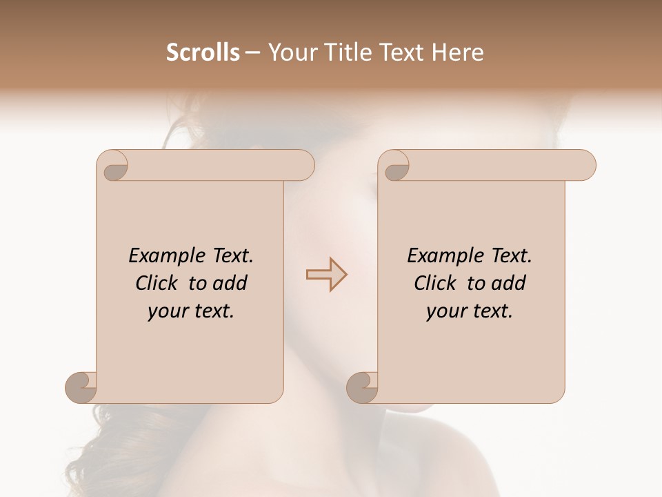 Face Isolated Sexy PowerPoint Template