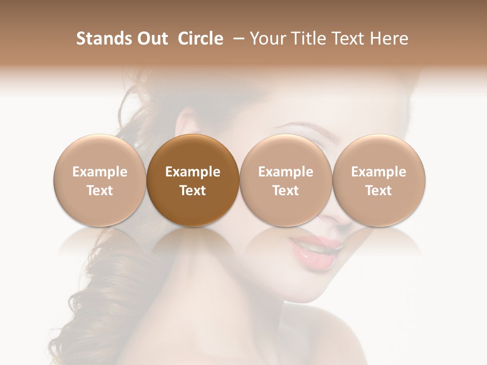 Face Isolated Sexy PowerPoint Template