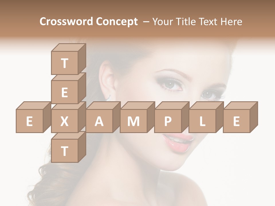 Face Isolated Sexy PowerPoint Template