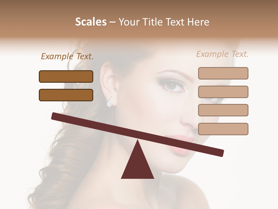 Face Isolated Sexy PowerPoint Template