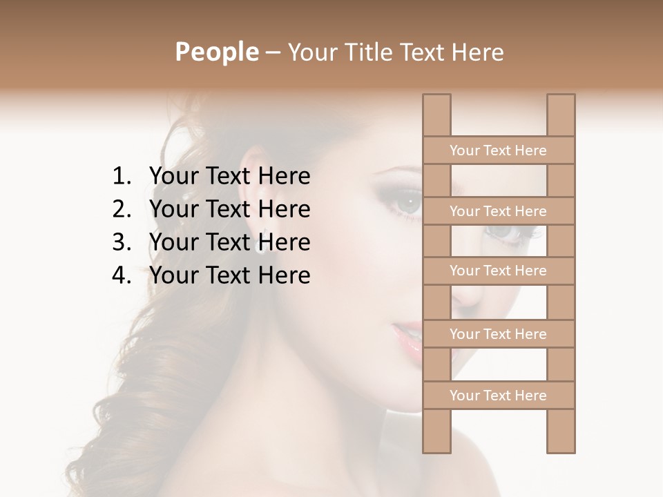 Face Isolated Sexy PowerPoint Template