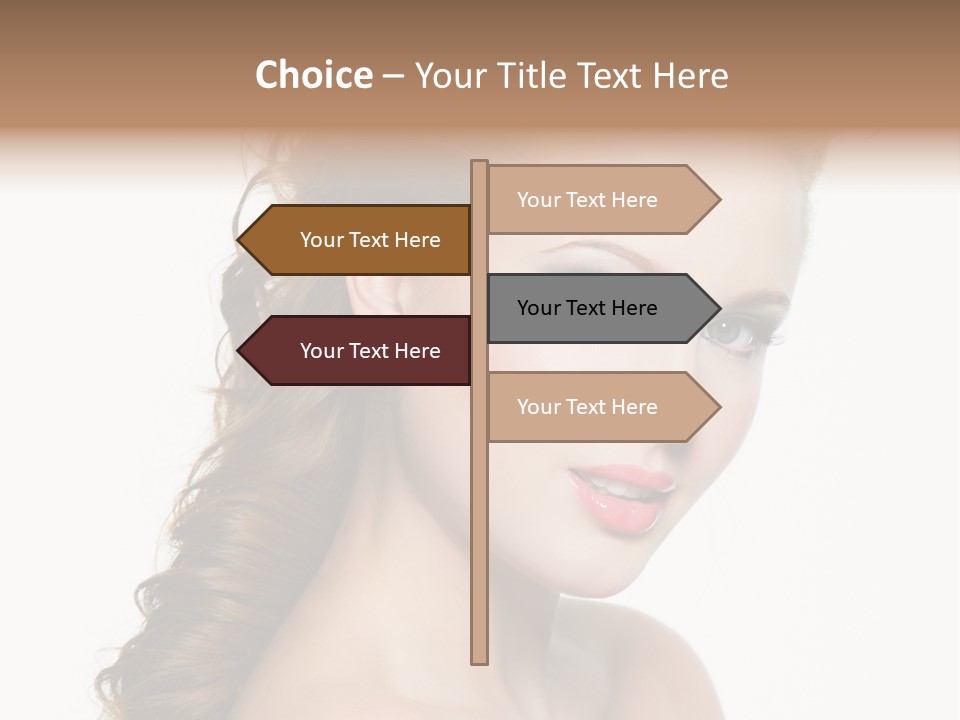 Face Isolated Sexy PowerPoint Template