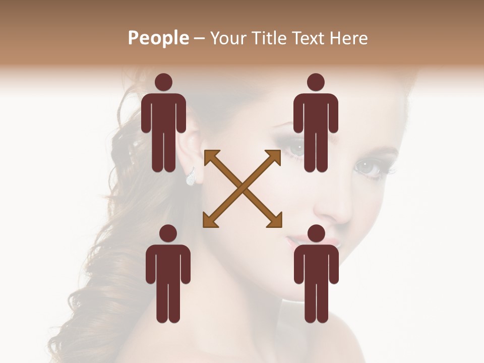 Face Isolated Sexy PowerPoint Template