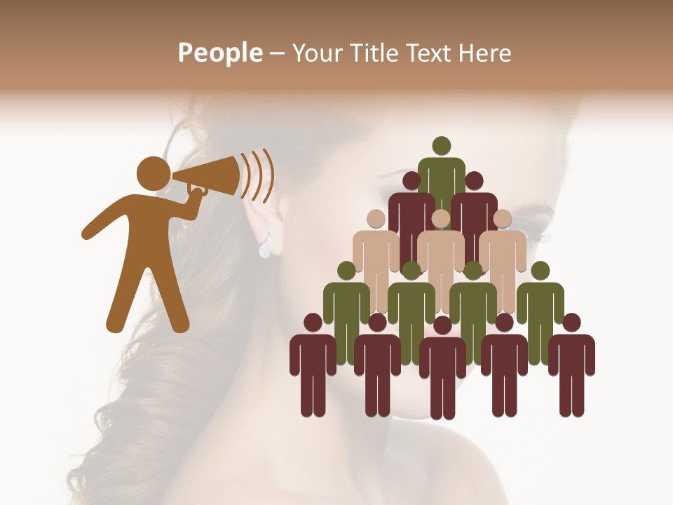 Face Isolated Sexy PowerPoint Template