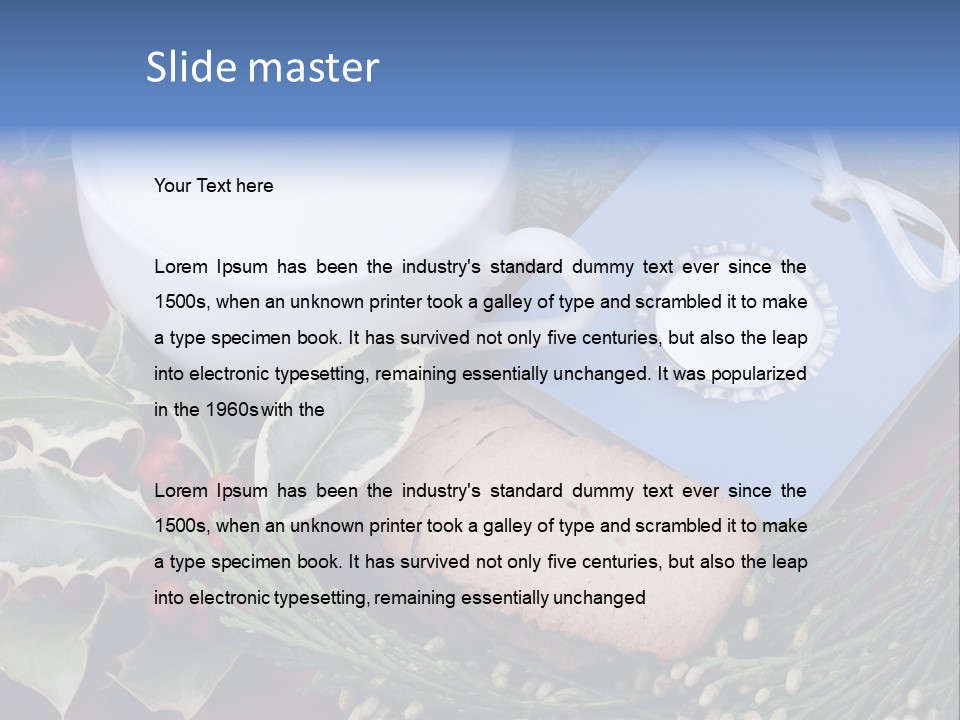 Red Sweet Holiday PowerPoint Template