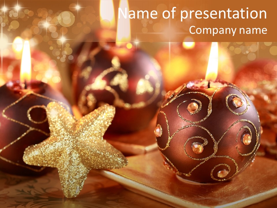 Seasonal Arrangement Holiday PowerPoint Template