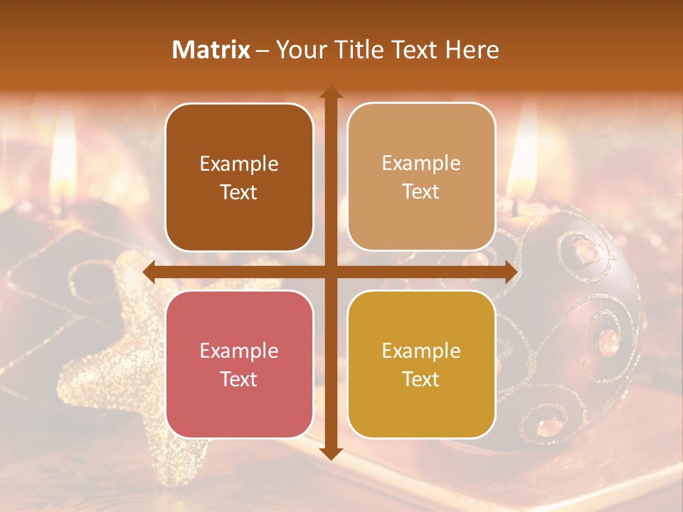 Seasonal Arrangement Holiday PowerPoint Template