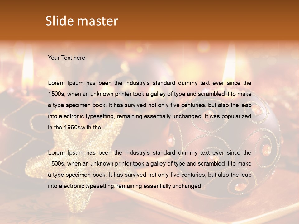 Seasonal Arrangement Holiday PowerPoint Template