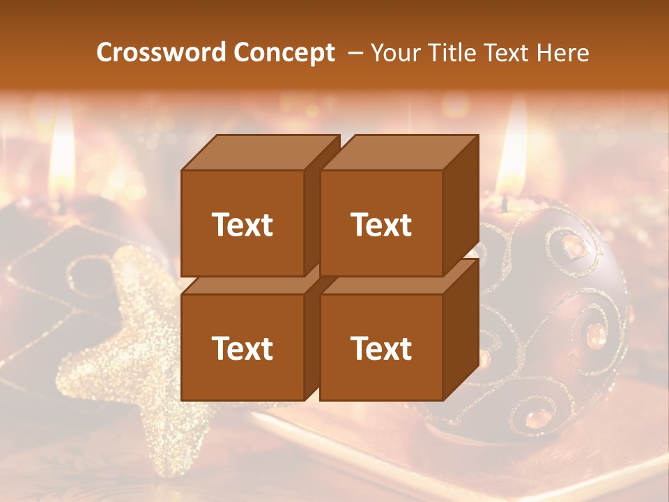 Seasonal Arrangement Holiday PowerPoint Template