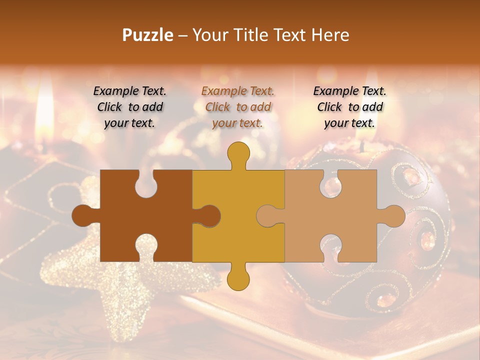 Seasonal Arrangement Holiday PowerPoint Template