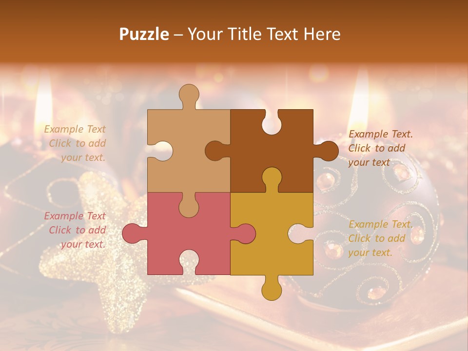 Seasonal Arrangement Holiday PowerPoint Template
