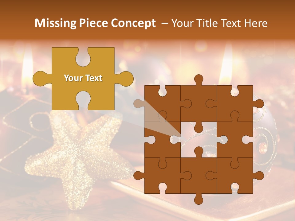 Seasonal Arrangement Holiday PowerPoint Template