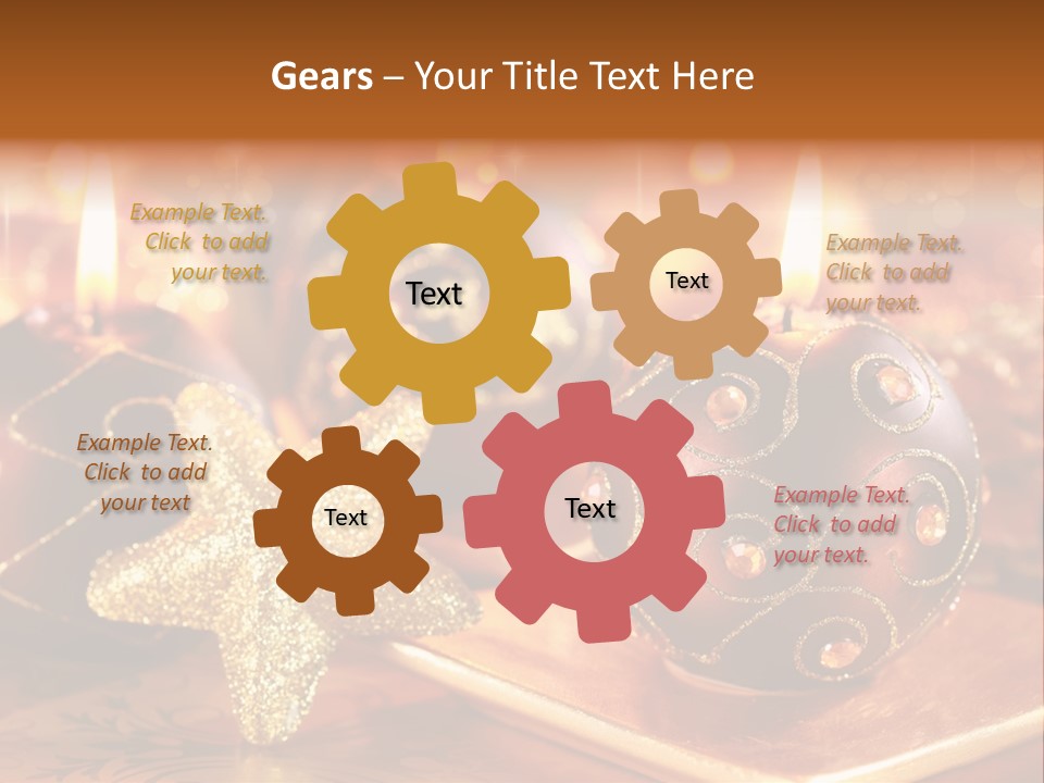 Seasonal Arrangement Holiday PowerPoint Template