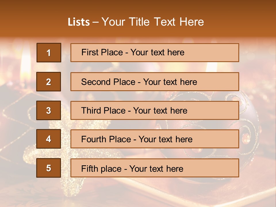 Seasonal Arrangement Holiday PowerPoint Template