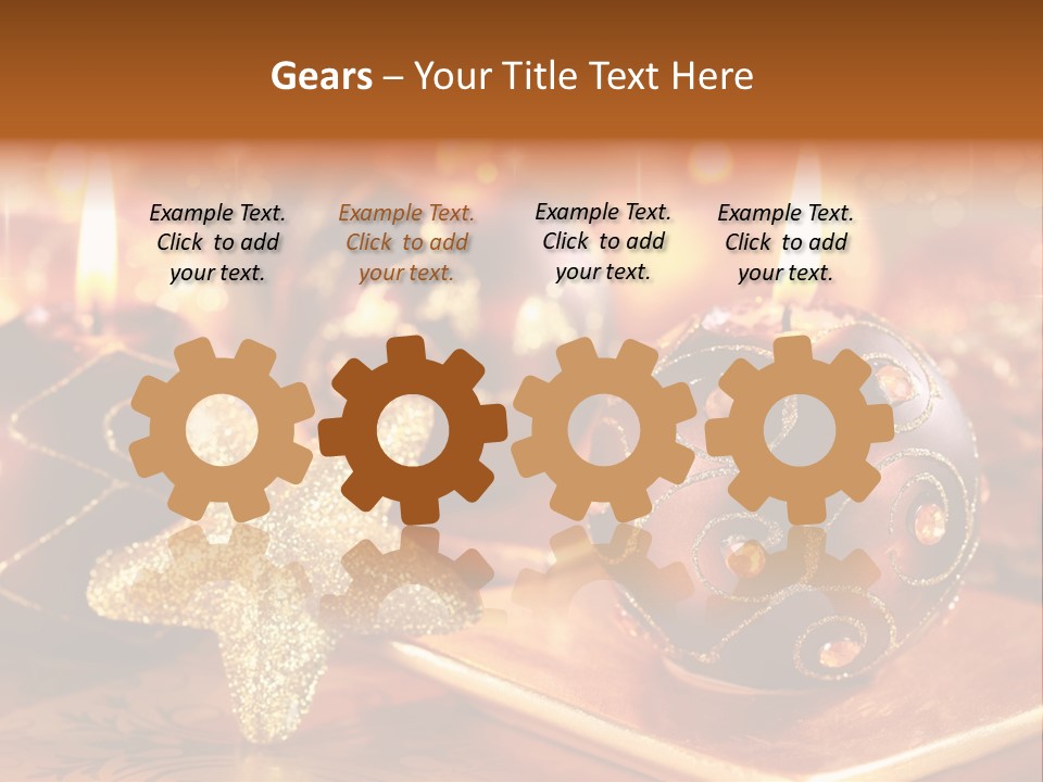 Seasonal Arrangement Holiday PowerPoint Template