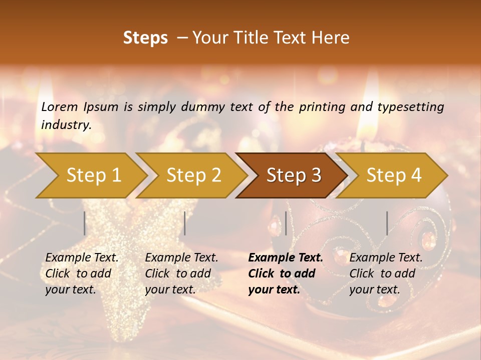 Seasonal Arrangement Holiday PowerPoint Template