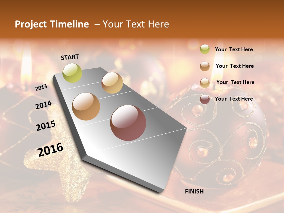 Seasonal Arrangement Holiday PowerPoint Template