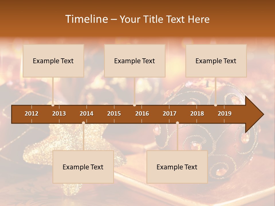 Seasonal Arrangement Holiday PowerPoint Template
