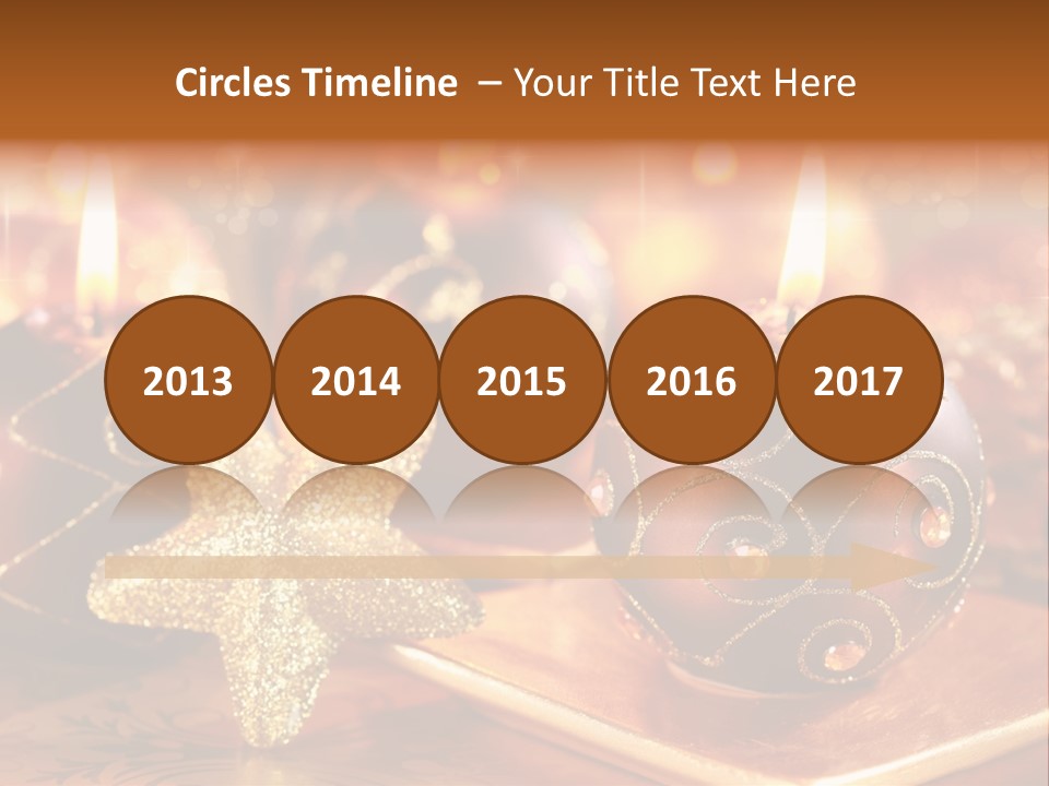 Seasonal Arrangement Holiday PowerPoint Template