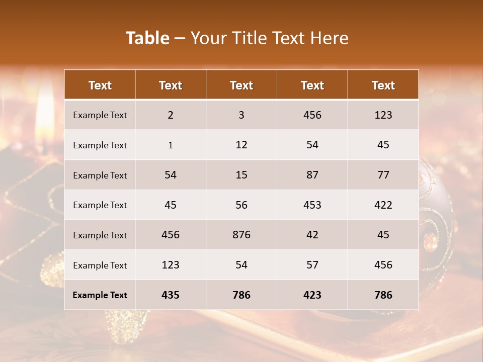 Seasonal Arrangement Holiday PowerPoint Template