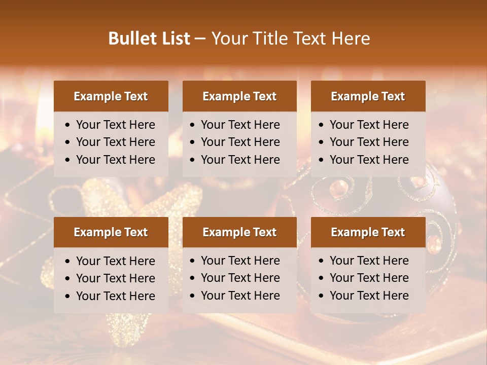 Seasonal Arrangement Holiday PowerPoint Template