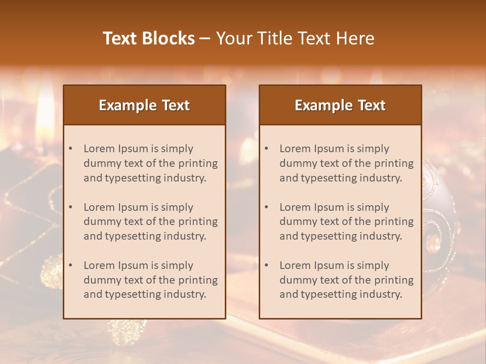 Seasonal Arrangement Holiday PowerPoint Template