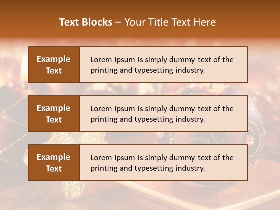 Seasonal Arrangement Holiday PowerPoint Template