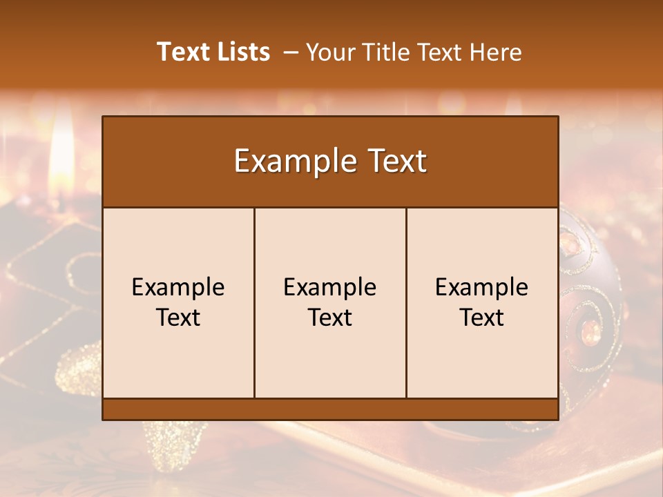 Seasonal Arrangement Holiday PowerPoint Template