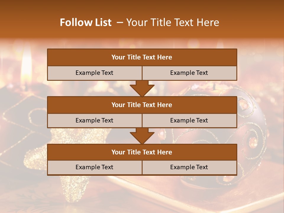 Seasonal Arrangement Holiday PowerPoint Template